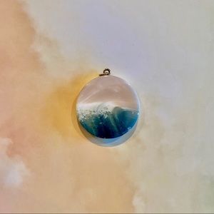 Blue Ocean Ceramic Pendant